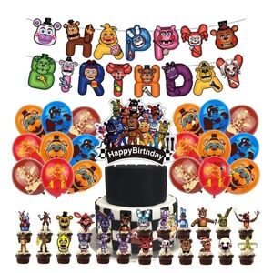 Five Nights at Freddy's birthday party supplies set.